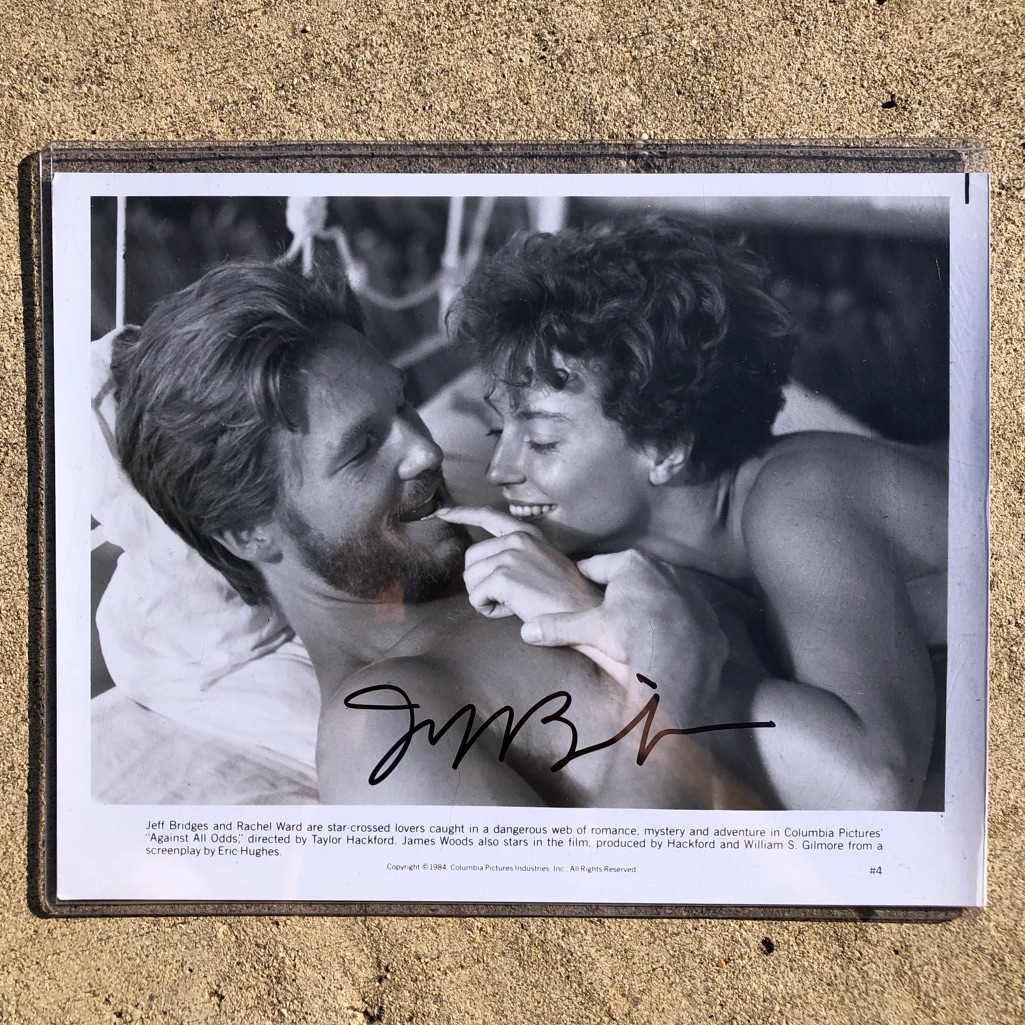 Vtg 1984 Jeff Bridges Autograph “Against All Odds” Movie Press Photo